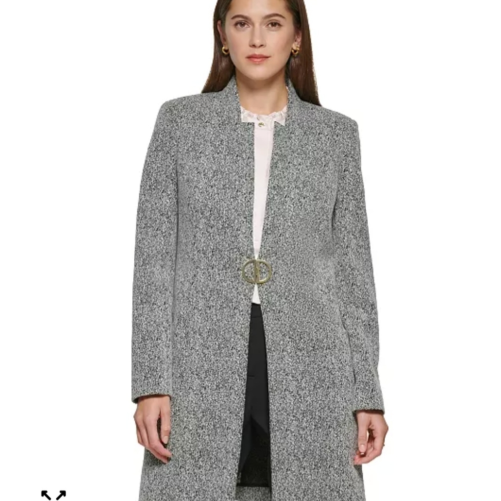 DKNY Women's Gray Blazer Coat‎